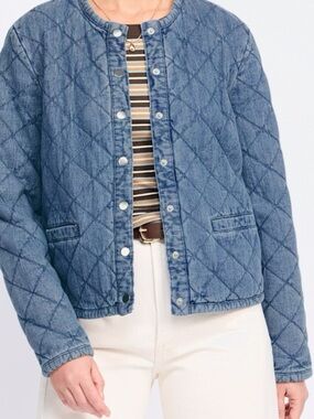 Jazlyn Quilted Denim Jacket